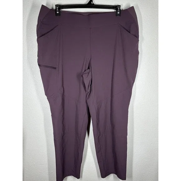 Duluth Trading Co. Pants Womens 20W X 31 Purple Flexpedition Hiking Stretch - Picture 12 of 13